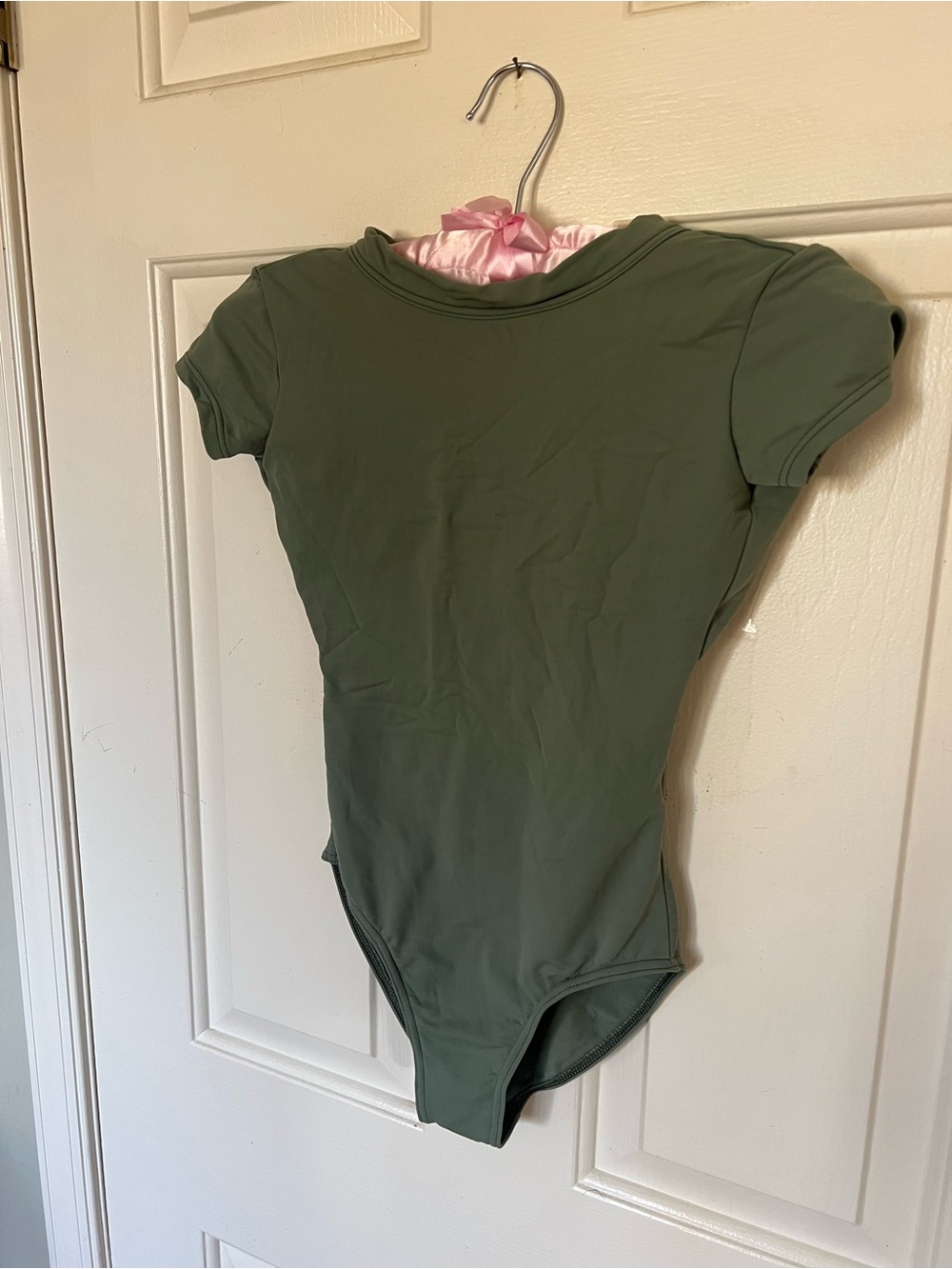 Kids sage green dance leotard